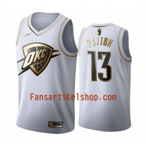 NBA Oklahoma City Thunder Trikot Justin Patton 13 Nike 2019-2020 Weiß Golden Edition Swingman - Herren NBA Oklahoma City Thunder Trikot Justin Patton 13 Nike 2019-2020 Weiß Golden Edition Swingman - Herren